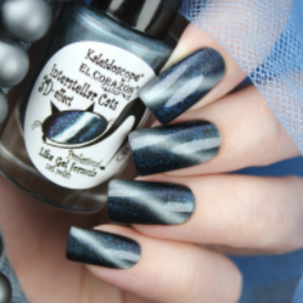 Kaleidoscope Magnetic nail polish Cat’s eye Interstellar Cats