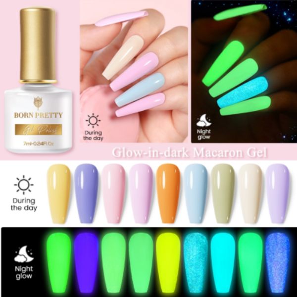 BORN PRETTY Glow-In-Dark Macaron Gel Nail Polish 7ml