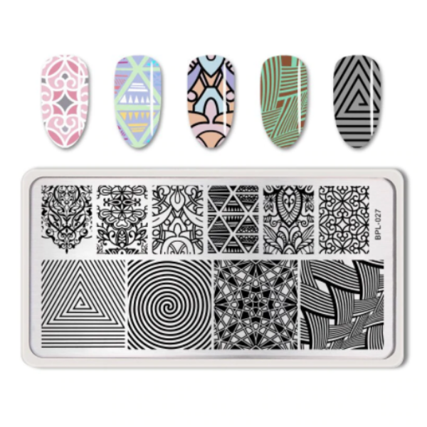 Born Pretty Stamping Plates Stainless Steel Nail Art Nail Stamp Template