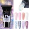 Glitter Extension Gel soak off gel nail art